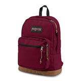JanSport Right Pack Backpack - Durable Daypack with Padded 15" Laptop Sleeve, Spacious Main Compartment & Integrated Water Bottle Pocket - Russet Red