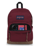 JanSport Right Pack Backpack - Durable Daypack with Padded 15" Laptop Sleeve, Spacious Main Compartment & Integrated Water Bottle Pocket - Russet Red