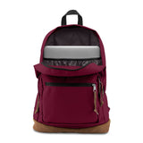 JanSport Right Pack Backpack - Durable Daypack with Padded 15" Laptop Sleeve, Spacious Main Compartment & Integrated Water Bottle Pocket - Russet Red