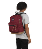 JanSport Right Pack Backpack - Durable Daypack with Padded 15" Laptop Sleeve, Spacious Main Compartment & Integrated Water Bottle Pocket - Russet Red
