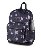 JanSport Right Pack Backpack - Durable Daypack with Padded 15" Laptop Sleeve, Spacious Main Compartment & Integrated Water Bottle Pocket, Sprayed Stars Pastel Lilac