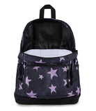 JanSport Right Pack Backpack - Durable Daypack with Padded 15" Laptop Sleeve, Spacious Main Compartment & Integrated Water Bottle Pocket, Sprayed Stars Pastel Lilac