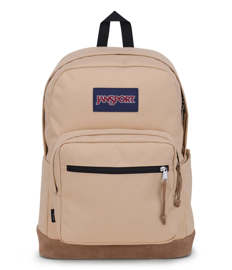 JanSport Right Pack Backpack - Durable Daypack with Padded 15" Laptop Sleeve, Spacious Main Compartment & Integrated Water Bottle Pocket - Travertine
