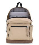JanSport Right Pack Backpack - Durable Daypack with Padded 15" Laptop Sleeve, Spacious Main Compartment & Integrated Water Bottle Pocket - Travertine