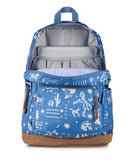 JanSport Right Pack Backpack - Durable Daypack with Padded 15" Laptop Sleeve, Spacious Main Compartment & Integrated Water Bottle Pocket - Yeehaw And Horses Elemental Blue/Cream