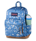 JanSport Right Pack Backpack - Durable Daypack with Padded 15" Laptop Sleeve, Spacious Main Compartment & Integrated Water Bottle Pocket - Yeehaw And Horses Elemental Blue/Cream