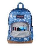 JanSport Right Pack Backpack - Durable Daypack with Padded 15" Laptop Sleeve, Spacious Main Compartment & Integrated Water Bottle Pocket - Yeehaw And Horses Elemental Blue/Cream