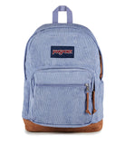 JanSport Right Pack Expressions Backpack – Main Compartment, 15-inch Padded Laptop Compartment, Side Water Bottle Pocket, Utility Pocket with Zippered Rain Flap, Lavender Ash Corduroy