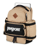 JanSport Seattle Pack – Durable Backpack with Main Compartment, Dual Water Bottle Pockets, Lined Laptop Sleeve, Travertine
