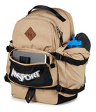 JanSport Seattle Pack – Durable Backpack with Main Compartment, Dual Water Bottle Pockets, Lined Laptop Sleeve, Travertine
