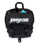 JanSport Skip Pack Backpack – 28L Capacity, Fits 13.5" Laptop, Large Main Compartment, Side Water Bottle Pocket – Ideal for Work & Travel, Black