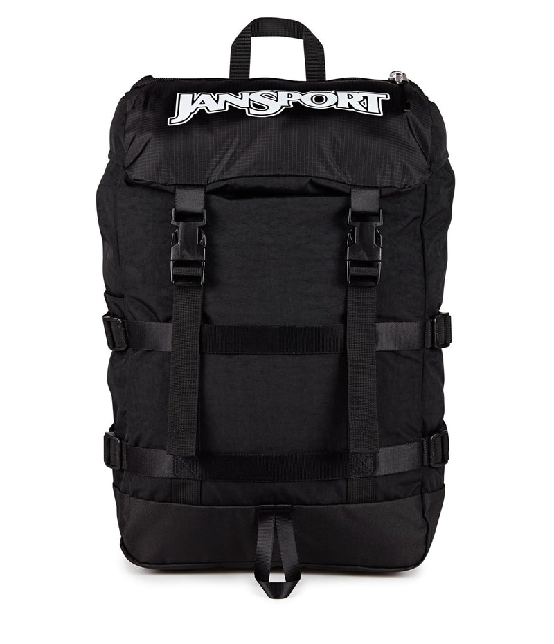 JanSport Skip Pack Backpack – 28L Capacity, Fits 13.5" Laptop, Large Main Compartment, Side Water Bottle Pocket – Ideal for Work & Travel, Black