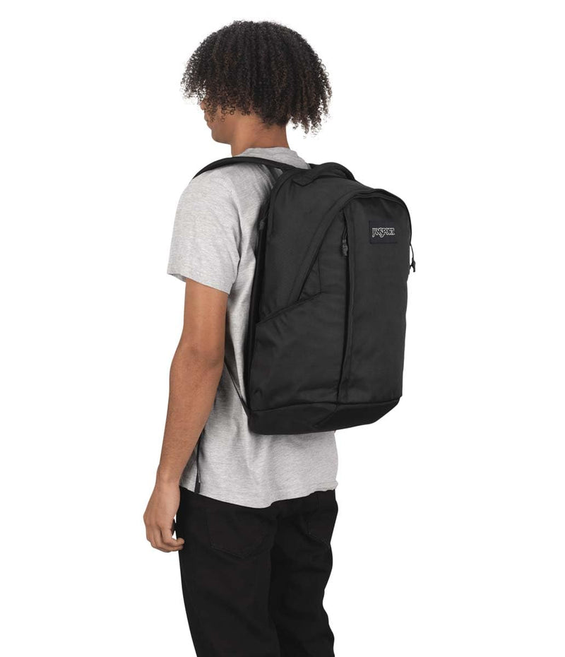 JanSport Station Pack – Large Backpack with Padded Laptop Sleeve, Dual Water Bottle Pockets, and Loft Pocket, Black