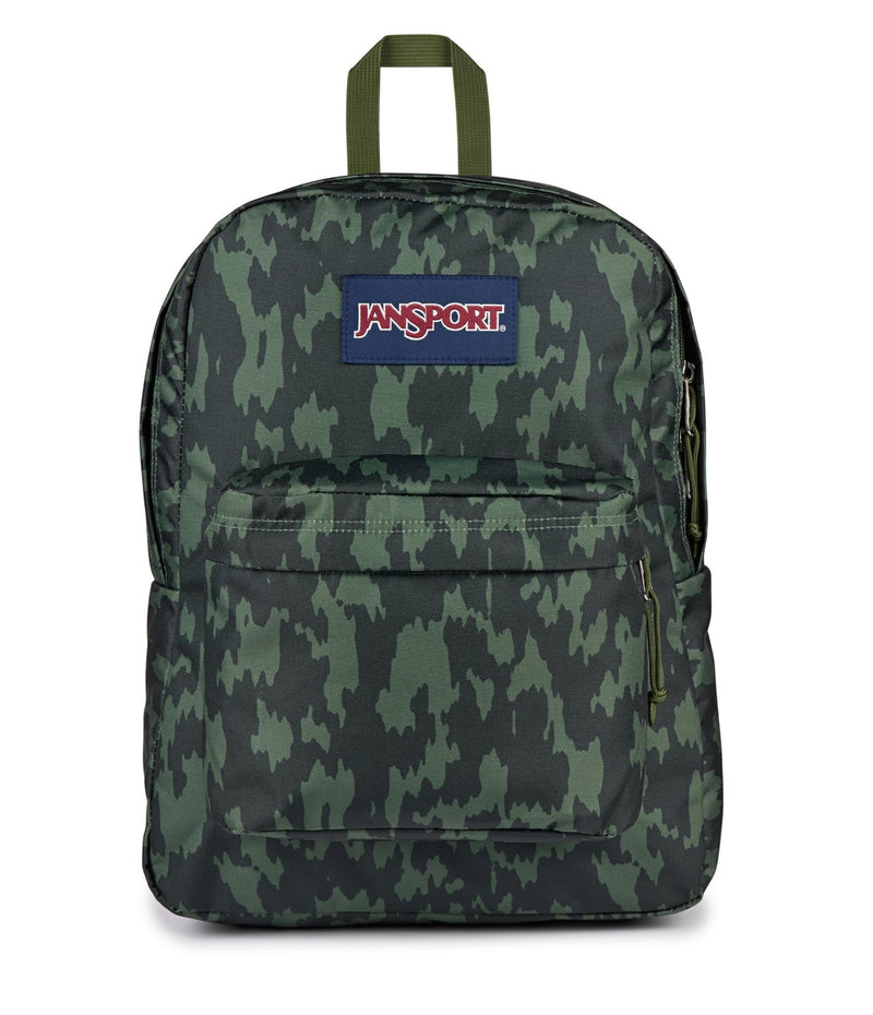 JanSport SuperBreak One Backpack - Durable, Lightweight Bag with 1 Main Compartment, Front Utility Pocket with Built - in Organizer, Premium Backpack, Camo Illusion