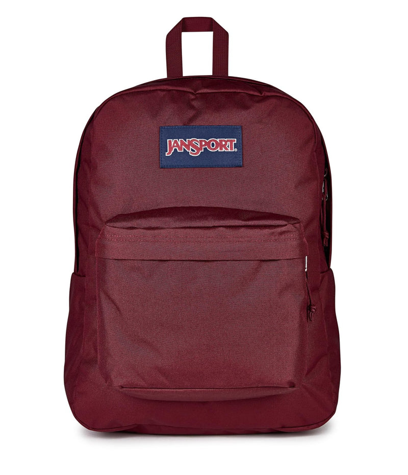 JanSport SuperBreak One Backpack - Durable, Lightweight Bag with 1 Main Compartment, Front Utility Pocket with Built - in Organizer, Premium Backpack, Cherry Lacquer