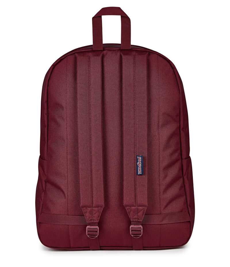 JanSport SuperBreak One Backpack - Durable, Lightweight Bag with 1 Main Compartment, Front Utility Pocket with Built - in Organizer, Premium Backpack, Cherry Lacquer