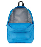 JanSport SuperBreak One Backpack - Durable, Lightweight Bag with 1 Main Compartment, Front Utility Pocket with Built - in Organizer, Premium Backpack, Electric Azul
