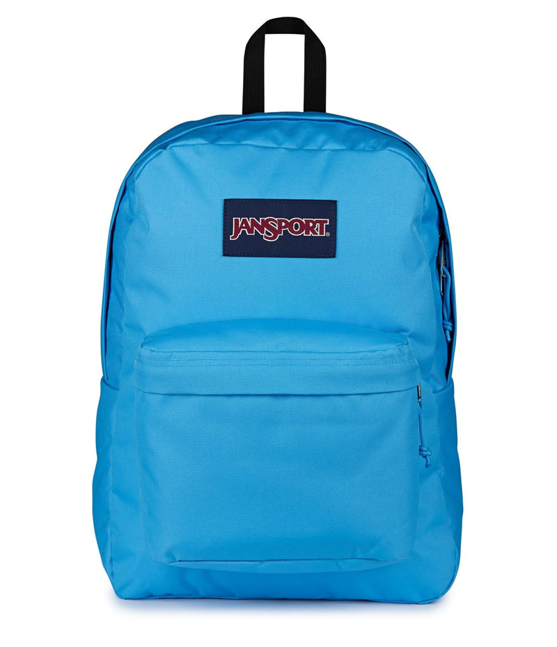 JanSport SuperBreak One Backpack - Durable, Lightweight Bag with 1 Main Compartment, Front Utility Pocket with Built - in Organizer, Premium Backpack, Electric Azul