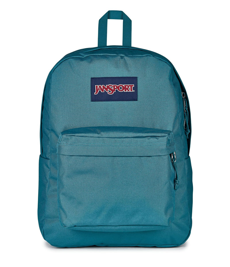 JanSport SuperBreak One Backpack - Durable, Lightweight Bag with 1 Main Compartment, Front Utility Pocket with Built - in Organizer, Premium Backpack, Emerald Pool