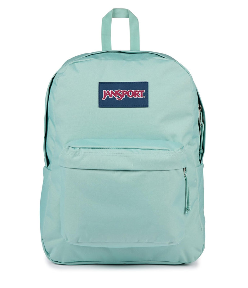 JanSport SuperBreak One Backpack - Durable, Lightweight Bag with 1 Main Compartment, Front Utility Pocket with Built - in Organizer, Premium Backpack, Faded Sage