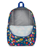 JanSport SuperBreak One Backpack - Durable, Lightweight Bag with 1 Main Compartment, Front Utility Pocket with Built - in Organizer, Premium Backpack, Flower Market