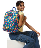 JanSport SuperBreak One Backpack - Durable, Lightweight Bag with 1 Main Compartment, Front Utility Pocket with Built - in Organizer, Premium Backpack, Flower Market