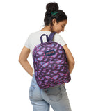 JanSport SuperBreak One Backpack - Durable, Lightweight Bag with 1 Main Compartment, Front Utility Pocket with Built - in Organizer, Premium Backpack, Flutter By Purple
