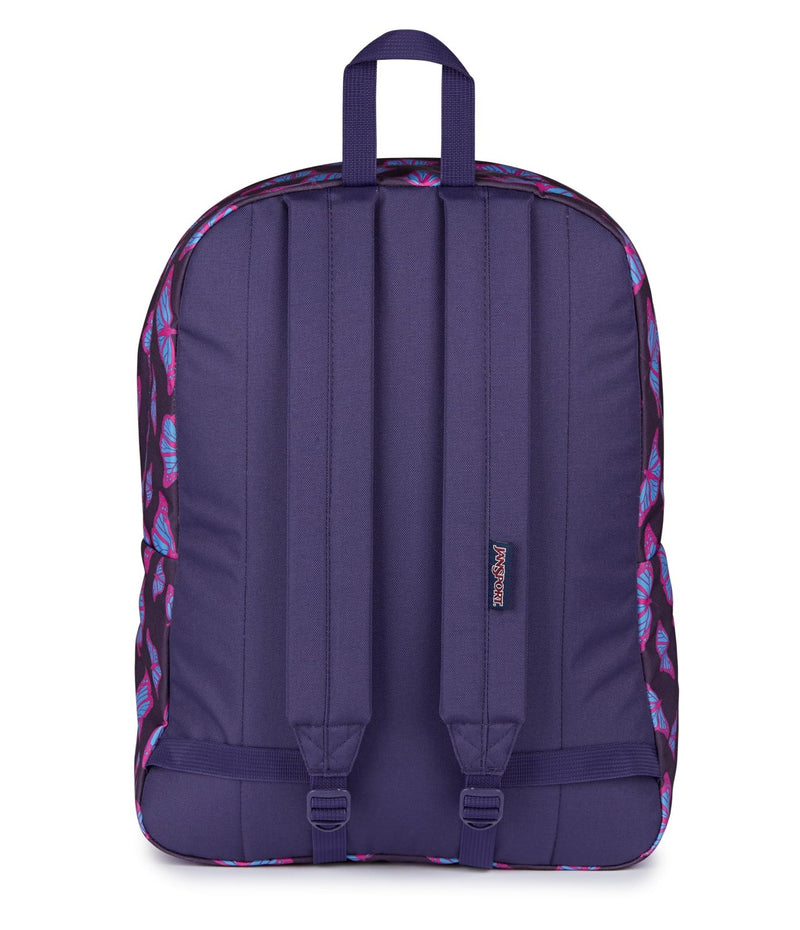 JanSport SuperBreak One Backpack - Durable, Lightweight Bag with 1 Main Compartment, Front Utility Pocket with Built - in Organizer, Premium Backpack, Flutter By Purple