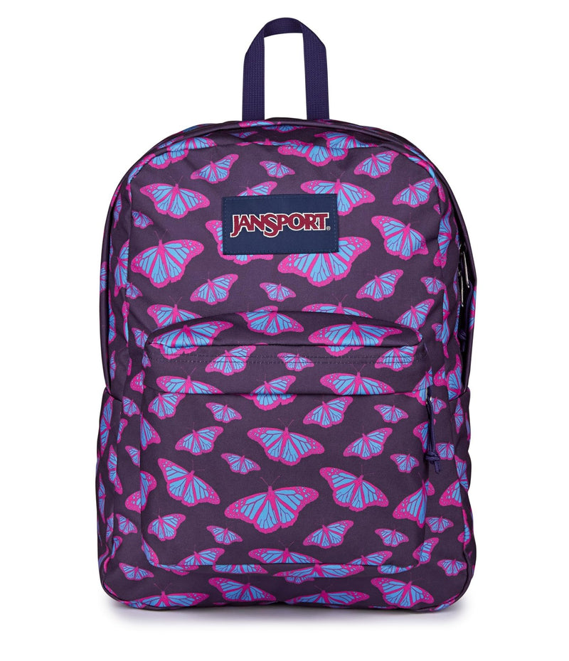 JanSport SuperBreak One Backpack - Durable, Lightweight Bag with 1 Main Compartment, Front Utility Pocket with Built - in Organizer, Premium Backpack, Flutter By Purple
