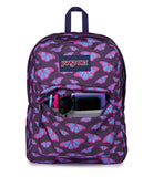 JanSport SuperBreak One Backpack - Durable, Lightweight Bag with 1 Main Compartment, Front Utility Pocket with Built - in Organizer, Premium Backpack, Flutter By Purple