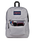 JanSport SuperBreak One Backpack - Durable, Lightweight Bag with 1 Main Compartment, Front Utility Pocket with Built - in Organizer, Premium Backpack, Grounded Grey
