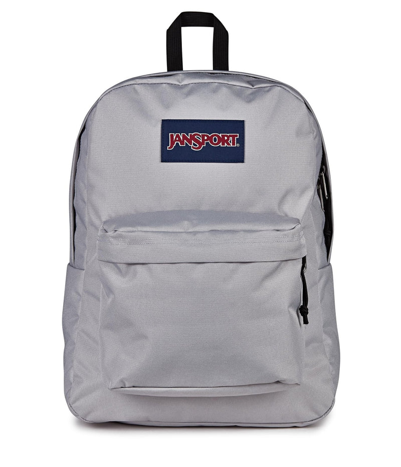 JanSport SuperBreak One Backpack - Durable, Lightweight Bag with 1 Main Compartment, Front Utility Pocket with Built - in Organizer, Premium Backpack, Grounded Grey