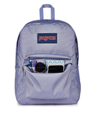 JanSport SuperBreak One Backpack - Durable, Lightweight Bag with 1 Main Compartment, Front Utility Pocket with Built - in Organizer, Premium Backpack, Lavender Ash