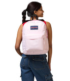 JanSport SuperBreak One Backpack - Durable, Lightweight Bag with 1 Main Compartment, Front Utility Pocket with Built - in Organizer, Premium Backpack, Pink Ice