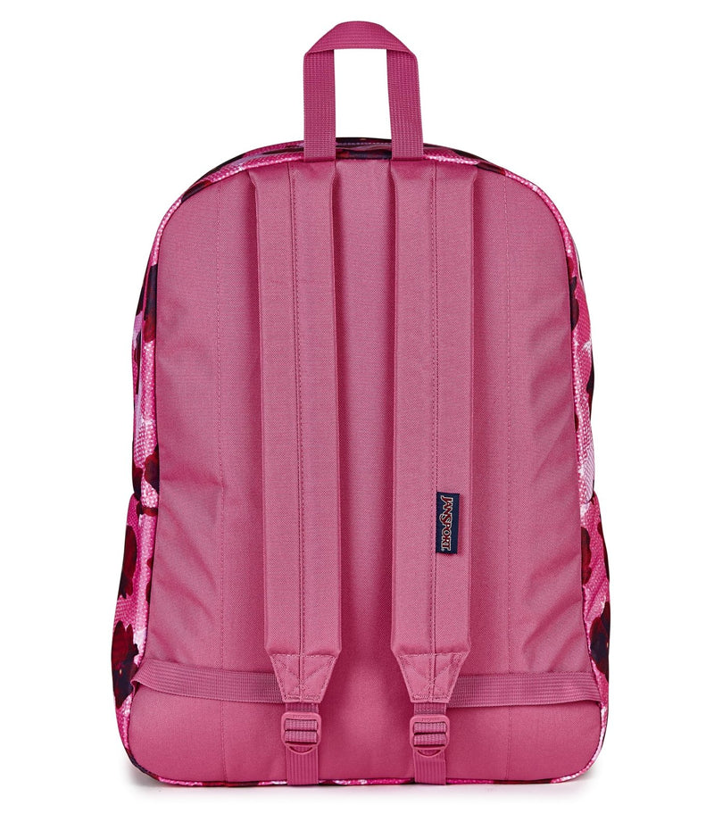 JanSport SuperBreak One Backpack - Durable, Lightweight Bag with 1 Main Compartment, Front Utility Pocket with Built - in Organizer, Premium Backpack, Pop Art Pansies