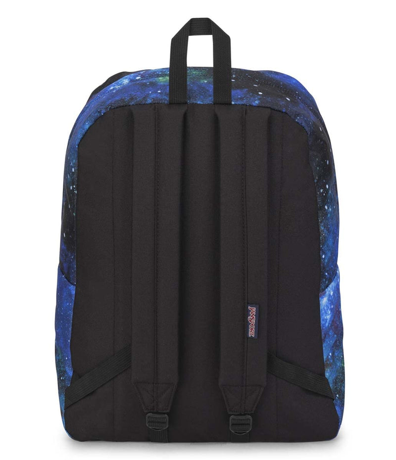 JanSport SuperBreak One Backpack - Durable, Lightweight Bookbag with 1 Main Compartment, Front Utility Pocket with Built - in Organizer - Premium Backpack, Cyberspace Galaxy