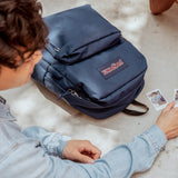 JanSport SuperBreak One Backpacks - Durable, Lightweight Bag with 1 Main Compartment, Front Utility Pocket with Built - in Organizer - Premium Backpack - Blue Dusk