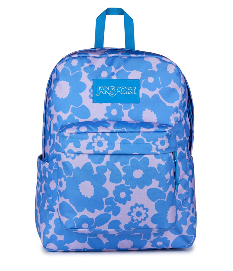 JanSport SuperBreak Plus Backpack with Padded 15 - inch Laptop Sleeve and Integrated Bottle Pocket - Spacious and Durable Daypack for Work and Travel - Blossom Bae Blue