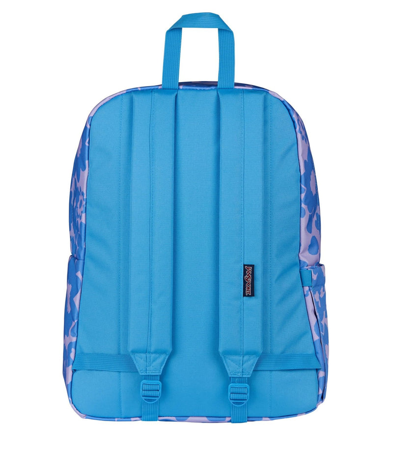JanSport SuperBreak Plus Backpack with Padded 15 - inch Laptop Sleeve and Integrated Bottle Pocket - Spacious and Durable Daypack for Work and Travel - Blossom Bae Blue