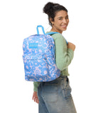 JanSport SuperBreak Plus Backpack with Padded 15 - inch Laptop Sleeve and Integrated Bottle Pocket - Spacious and Durable Daypack for Work and Travel - Blossom Bae Blue