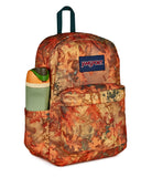 JanSport SuperBreak Plus Backpack with Padded 15 - inch Laptop Sleeve and Integrated Bottle Pocket - Spacious and Durable Daypack for Work and Travel, Bogcore Camo Orange/Rust/Teal