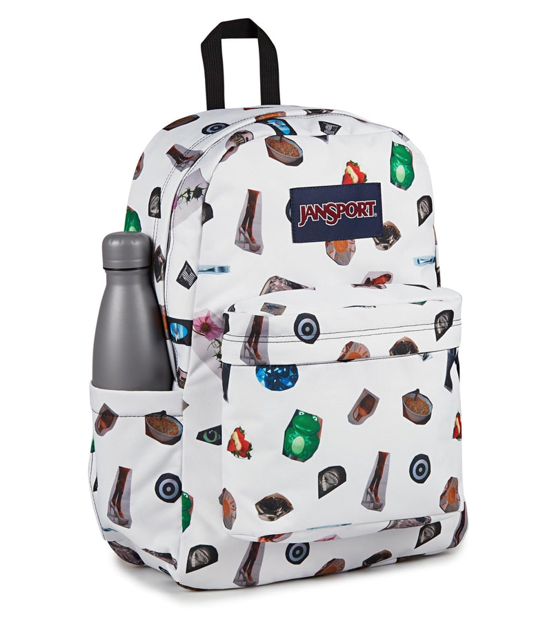 JanSport SuperBreak Plus Backpack with Padded 15 - inch Laptop Sleeve and Integrated Bottle Pocket - Spacious and Durable Daypack for Work and Travel - Collected Collage