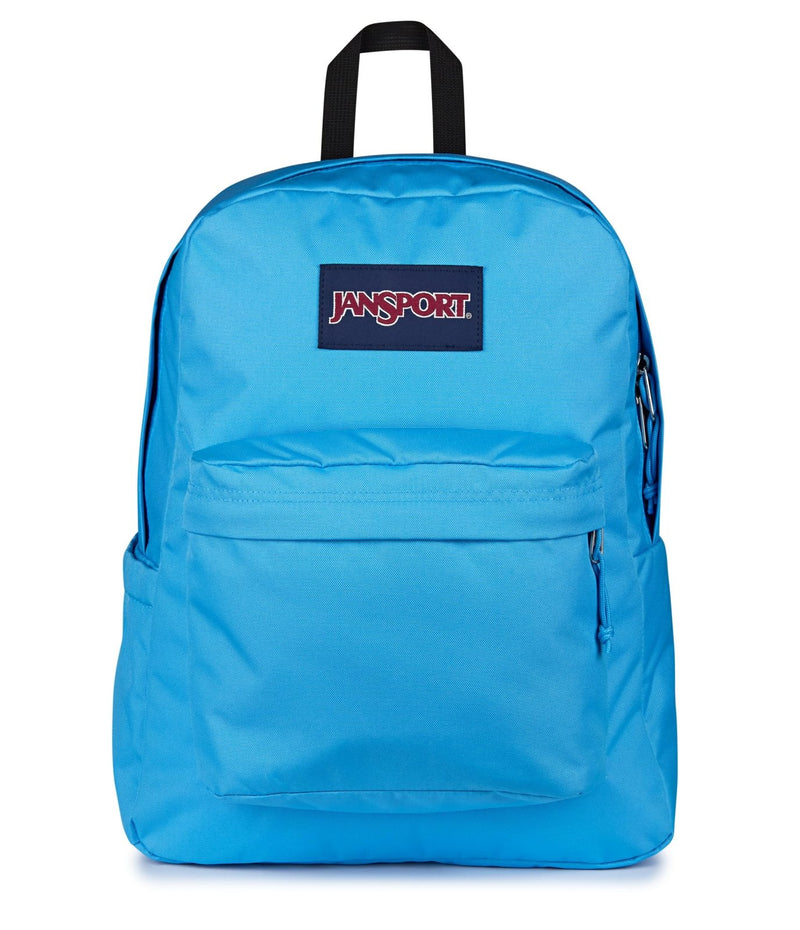 JanSport SuperBreak Plus Backpack with Padded 15 - inch Laptop Sleeve and Integrated Bottle Pocket - Spacious and Durable Daypack for Work and Travel - Electric Azul