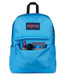 JanSport SuperBreak Plus Backpack with Padded 15 - inch Laptop Sleeve and Integrated Bottle Pocket - Spacious and Durable Daypack for Work and Travel - Electric Azul