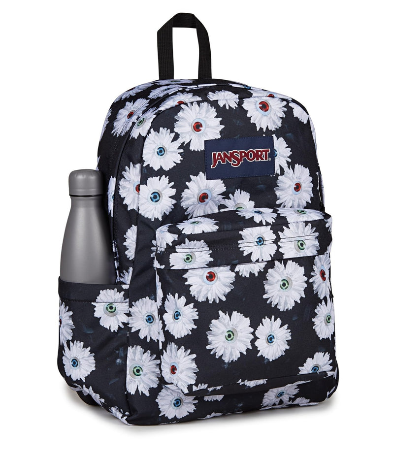 JanSport SuperBreak Plus Backpack with Padded 15 - inch Laptop Sleeve and Integrated Bottle Pocket - Spacious and Durable Daypack for Work and Travel - Eyeball Blossom