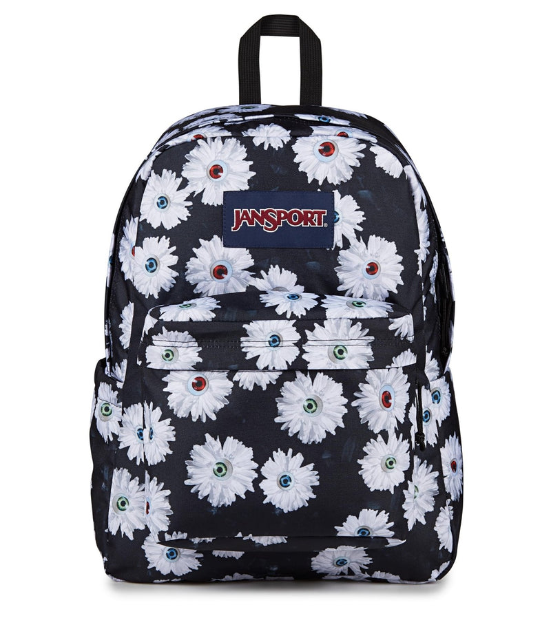 JanSport SuperBreak Plus Backpack with Padded 15 - inch Laptop Sleeve and Integrated Bottle Pocket - Spacious and Durable Daypack for Work and Travel - Eyeball Blossom