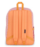 JanSport SuperBreak Plus Backpack with Padded 15 - inch Laptop Sleeve and Integrated Bottle Pocket - Spacious and Durable Daypack for Work and Travel - Hyped Hearts Pink