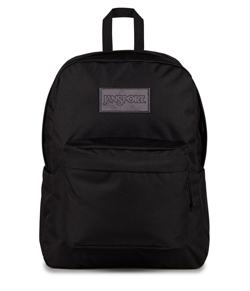 JanSport SuperBreak Plus Backpack with Padded 15 - inch Laptop Sleeve and Integrated Bottle Pocket - Spacious and Durable Daypack for Work and Travel - Monochrome Black