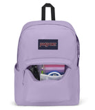 JanSport SuperBreak Plus Backpack with Padded 15 - inch Laptop Sleeve and Integrated Bottle Pocket - Spacious and Durable Daypack for Work and Travel - Pastel Lilac