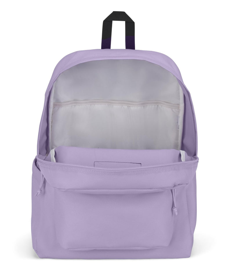 JanSport SuperBreak Plus Backpack with Padded 15 - inch Laptop Sleeve and Integrated Bottle Pocket - Spacious and Durable Daypack for Work and Travel - Pastel Lilac